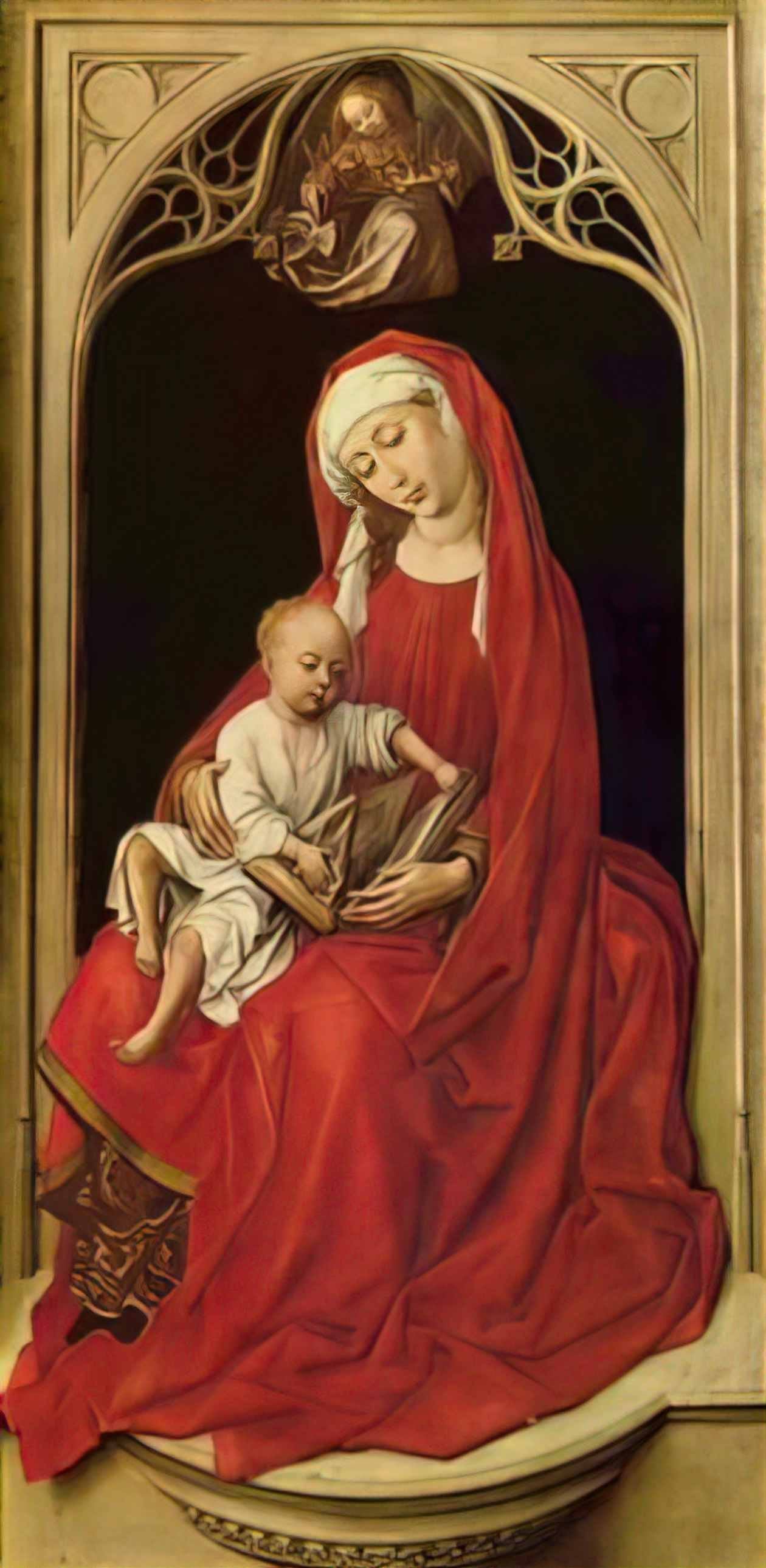 Rogier van der Weyden madonna and child 4 Art A4 Photo Print