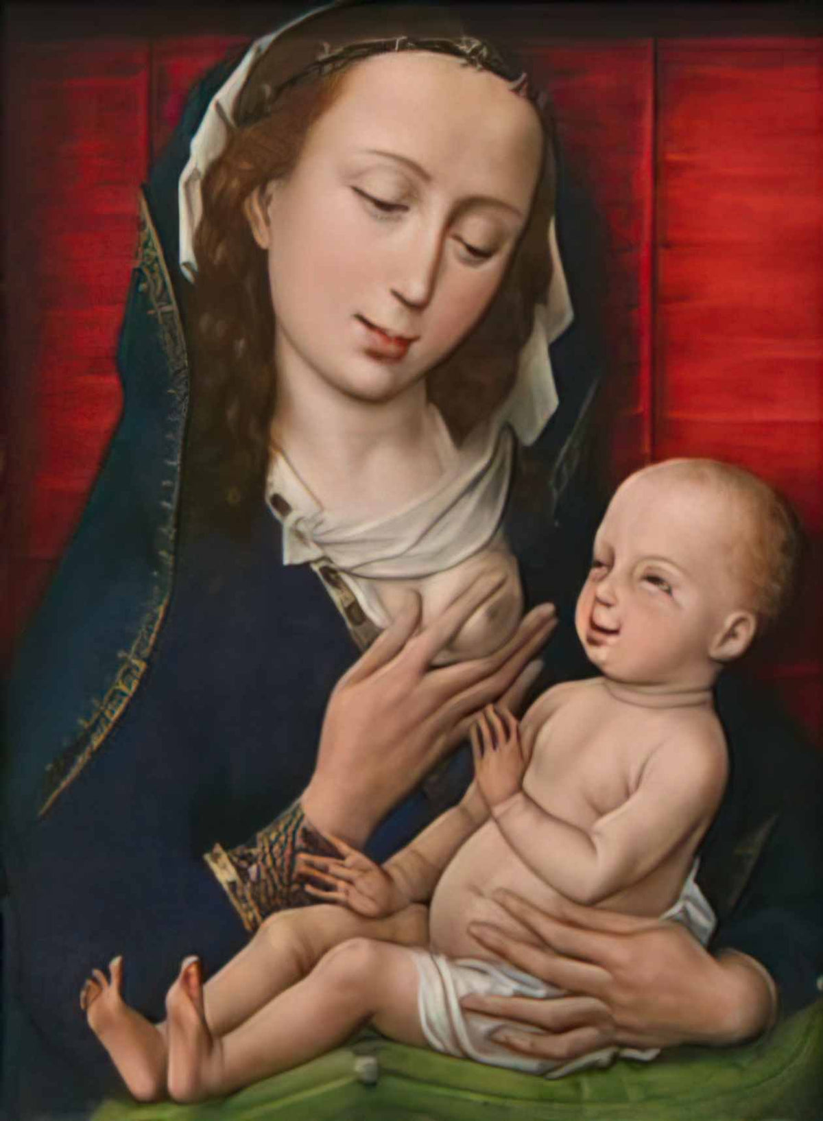 Rogier van der Weyden madonna and child 5 Art A4 Photo Print