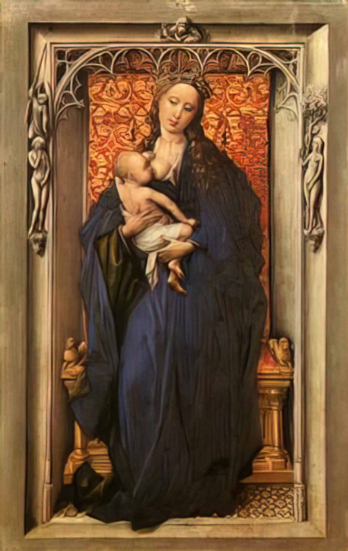 Rogier van der Weyden madonna and child 6 Art A4 Photo Print