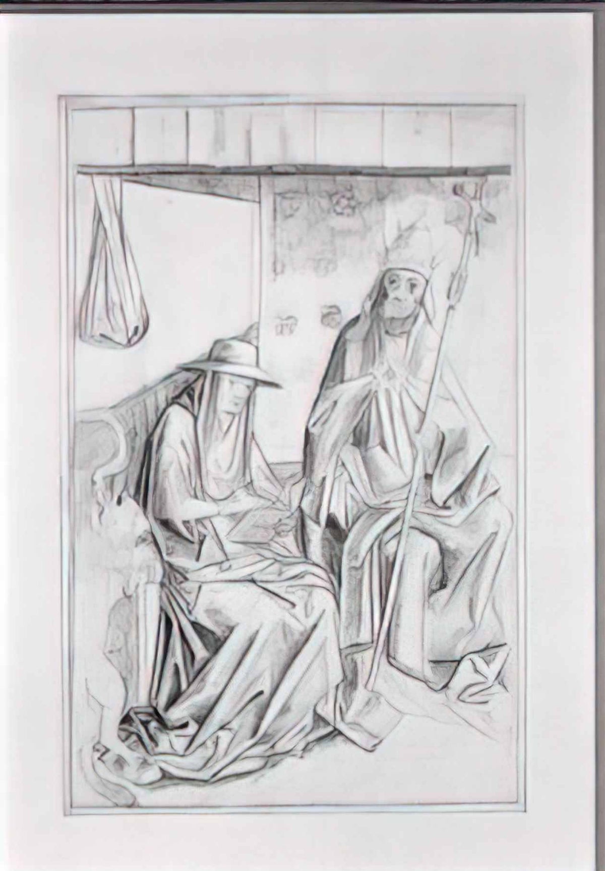 Rogier van der Weyden saint gregory the great and st jerome Art A4 Photo Print