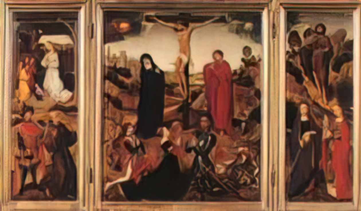 Rogier van der Weyden sforza triptych 1460 Art A4 Photo Print