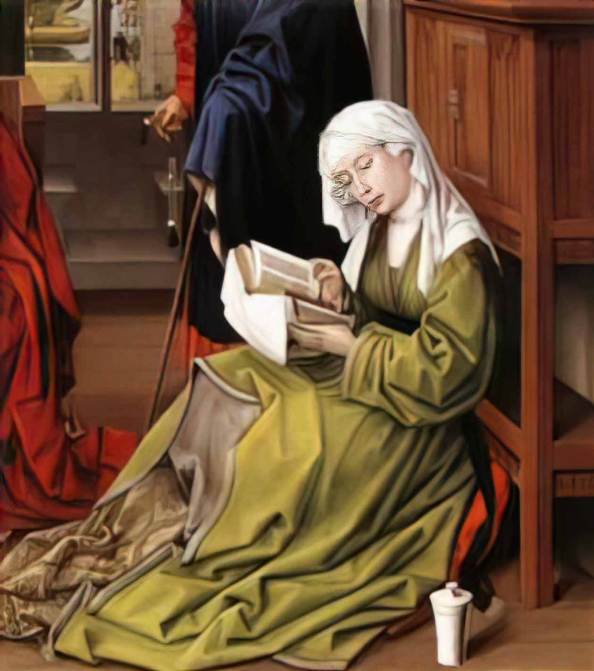 Rogier van der Weyden the magdalene reading 1445 Art A4 Photo Print