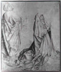 Rogier van der Weyden the virgin kneeling and praying behind st peter Art A4 Photo Print