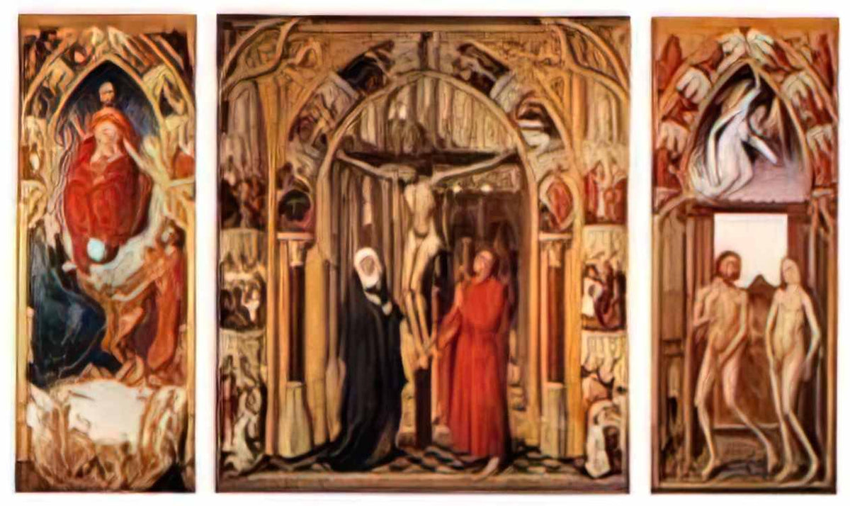 Rogier van der Weyden triptych of the redemption 1459 Art A4 Photo Print