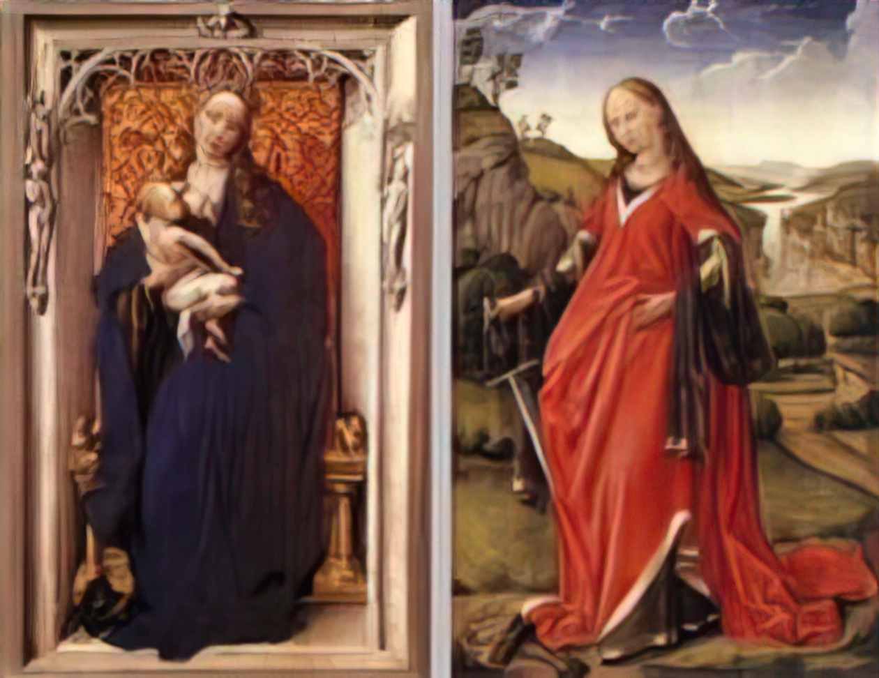 Rogier van der Weyden various altarpieces 1440 Art A4 Photo Print