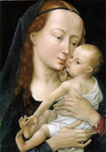 Rogier van der Weyden virgin and child 1454 Art A4 Photo Print