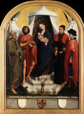 Rogier van der Weyden virgin with the child and four saints Art A4 Photo Print
