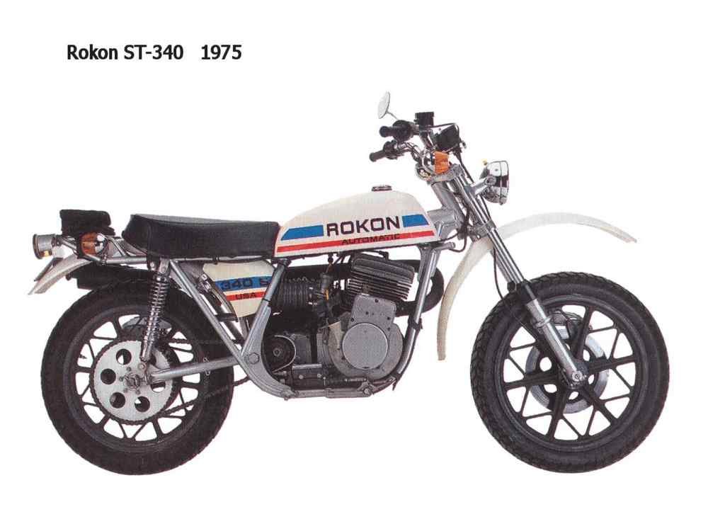 Rokon ST340 1975 motorbike A4 Photo Print