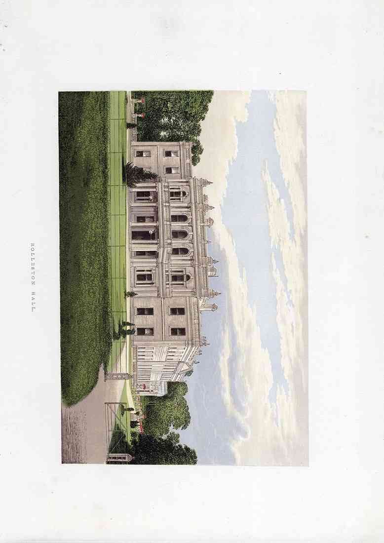 Rolleston Hall Burton Upon Trend Staffordshire Fawcett Lydon 1880 A4 Photo Print