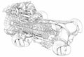 Rolls Royce Pegasus 103 cutaway A4 Photo Print