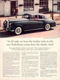 Rolls Silver Cloud 1950s Vintage Retro Advert Poster