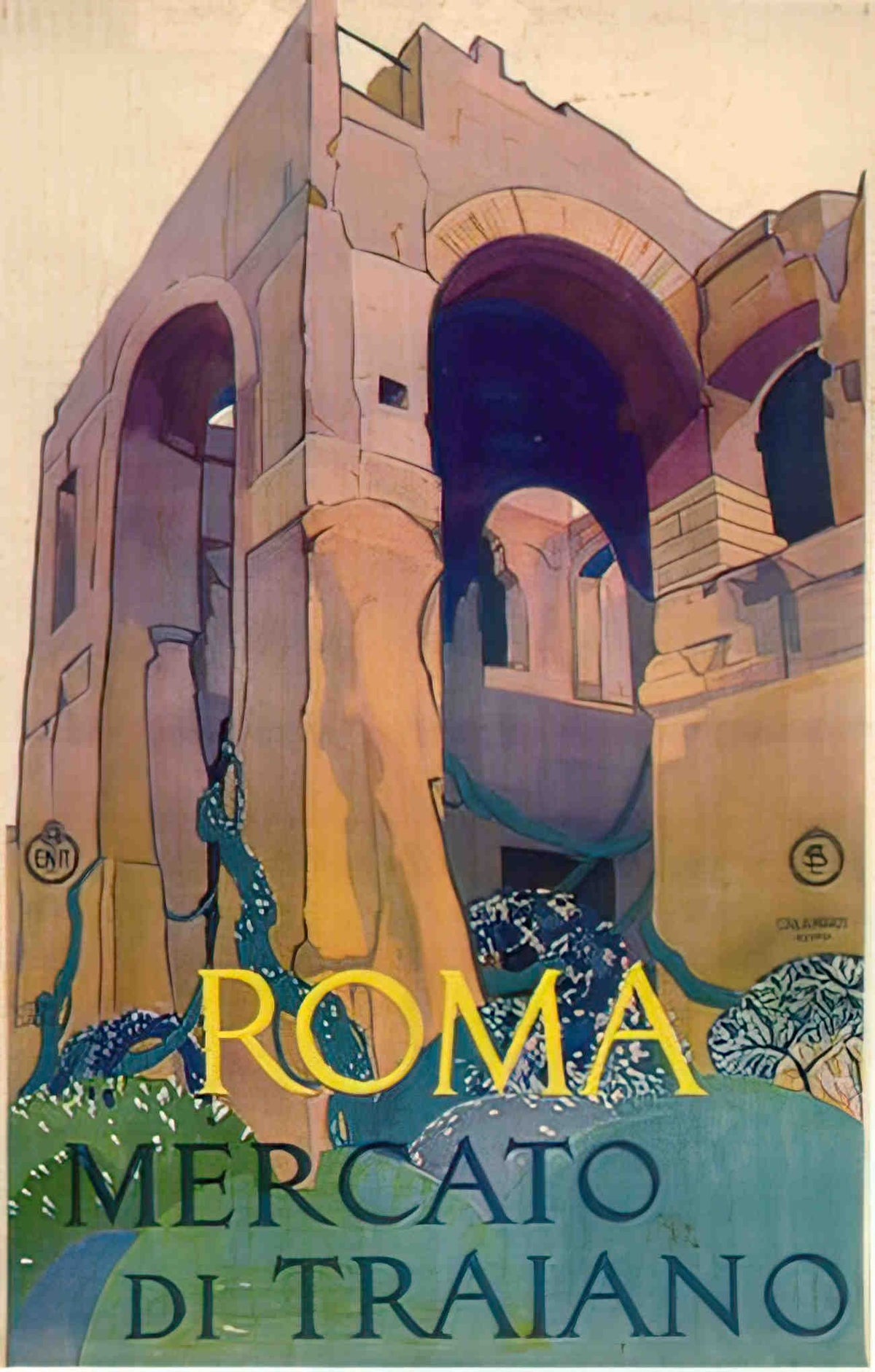 Roma Advert A4 Photo Print