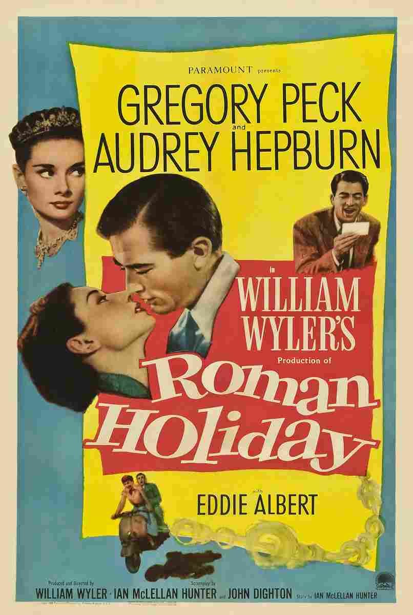 Roman Holiday 01  film star poster A4 Photo Print