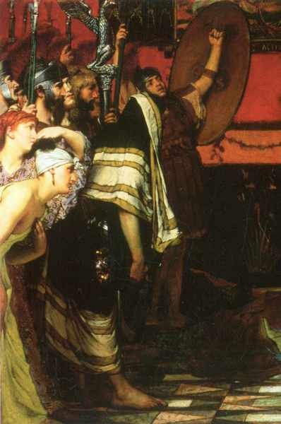 Roman conqueror detail 1 Alma Tadema A4 Photo Print