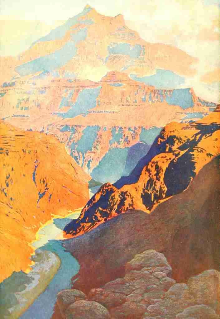 Romantic America 1913 The Grand Canyon A4 Photo Print