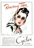 Romany Tan Cyclax 1930s Vintage Retro Advert Poster