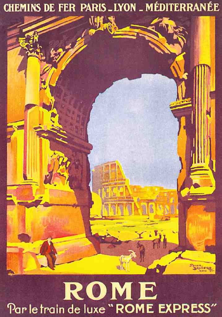 Rome Express Vintage A4 Photo Print