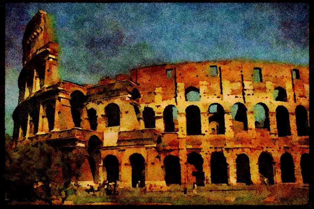 Rome Italy 149000 Rome Colosseum A4 Limited Edition Watercolour Print
