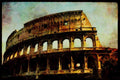 Rome Italy 149001 Close Up Of Colosseum A4 Limited Edition Watercolour Print