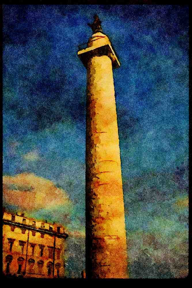 Rome Italy 149020 Trajan's Column A4 Limited Edition Watercolour Print