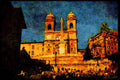 Rome Italy 149027 Spanish Steps At Sunset A4 Limited Edition Watercolour Print