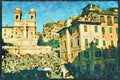 Rome Italy 149030 Keats Shelley Memorial And Spanish Steps A4 Limited Edition Watercolour Print
