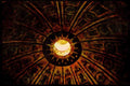 Rome Italy 149045 Skylight In Michelangelo's Dome A4 Limited Edition Watercolour Print