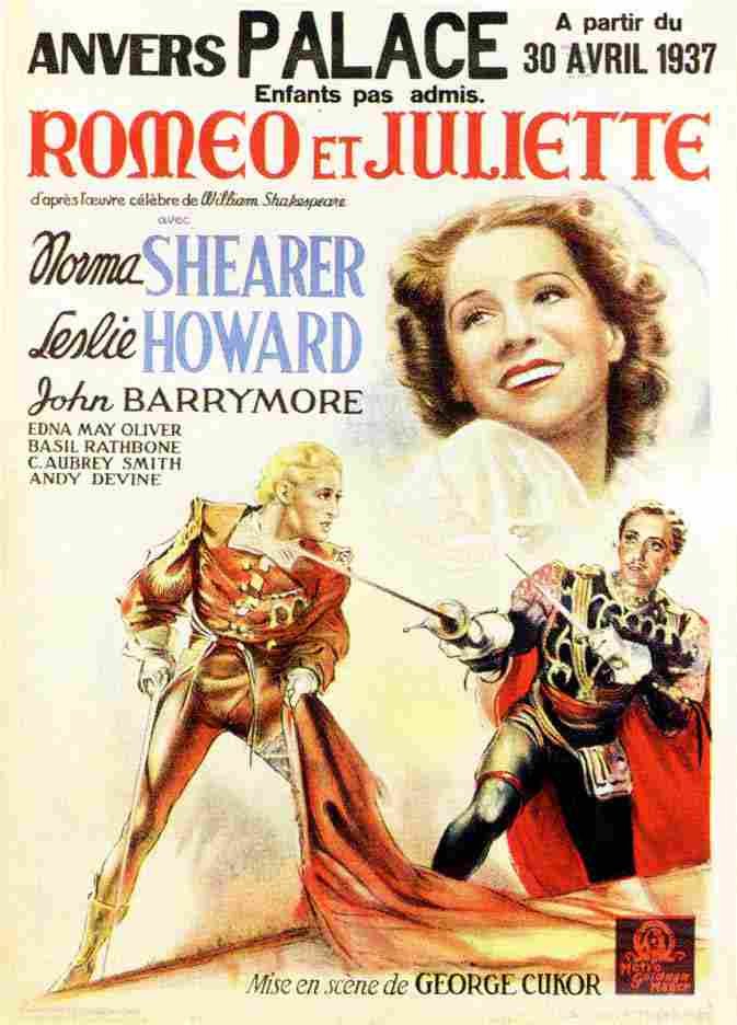 Romeo and Juliet 1936 03  film star poster A4 Photo Print