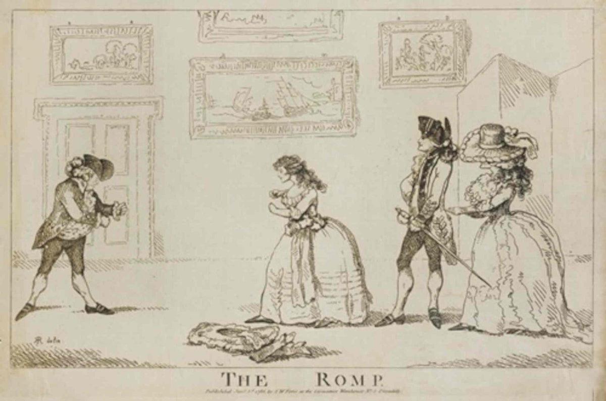 Romp Drawing Room GB Cartoon Vintage Retro Advert Poster