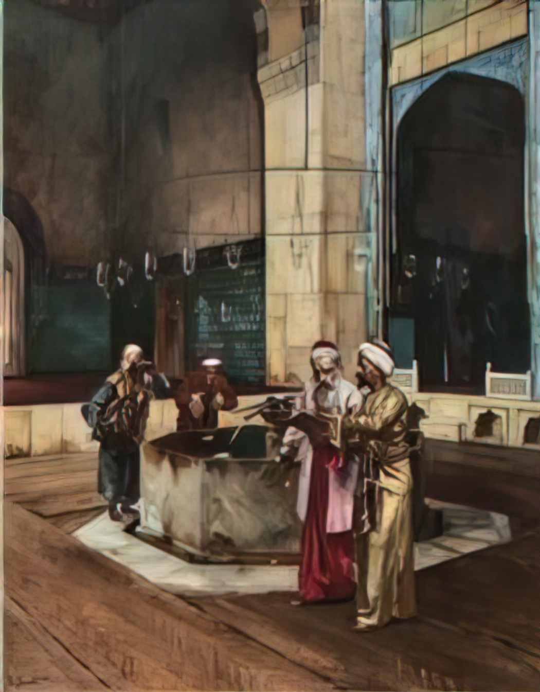 Romualdo Locatelli after prayers by rudolf ernst oil on panel Art A4 Photo Print