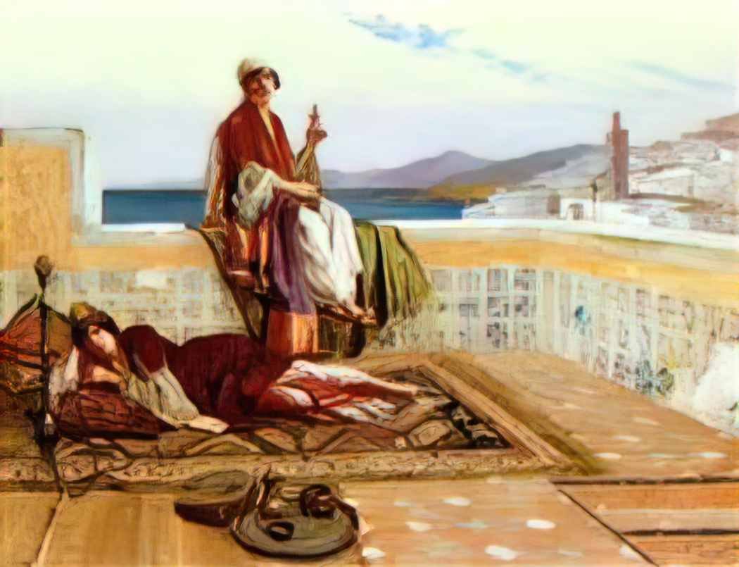 Romualdo Locatelli ernst ladies tangiers Art A4 Photo Print