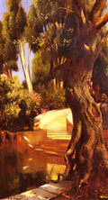 Romualdo Locatelli ernst rudolf the staircase under the trees Art A4 Photo Print