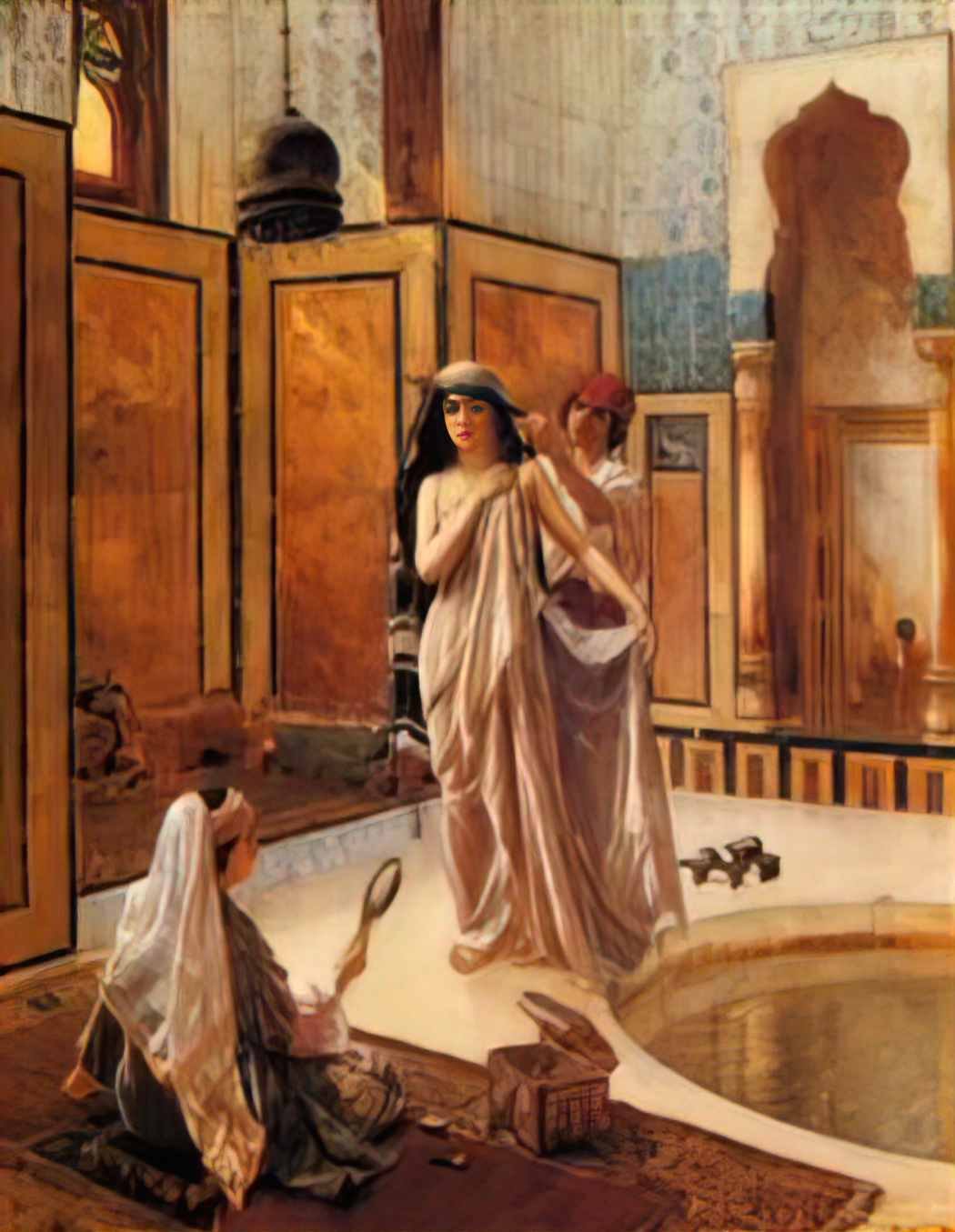 Romualdo Locatelli ernst rudolph the harem bath Art A4 Photo Print