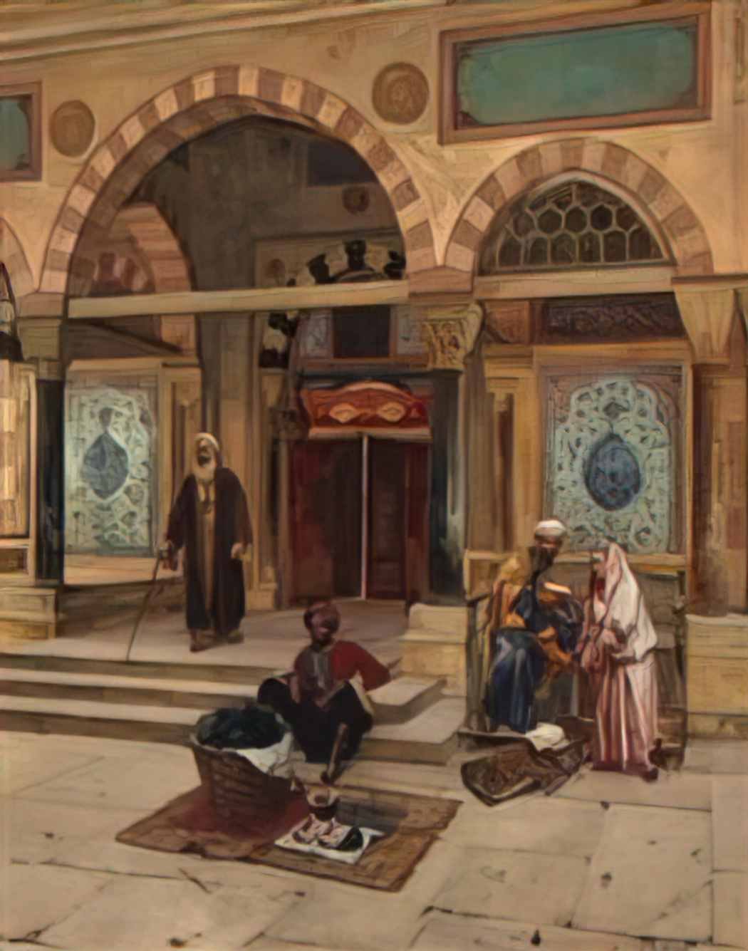 Romualdo Locatelli outside the mosque by rudolf ernst Art A4 Photo Print