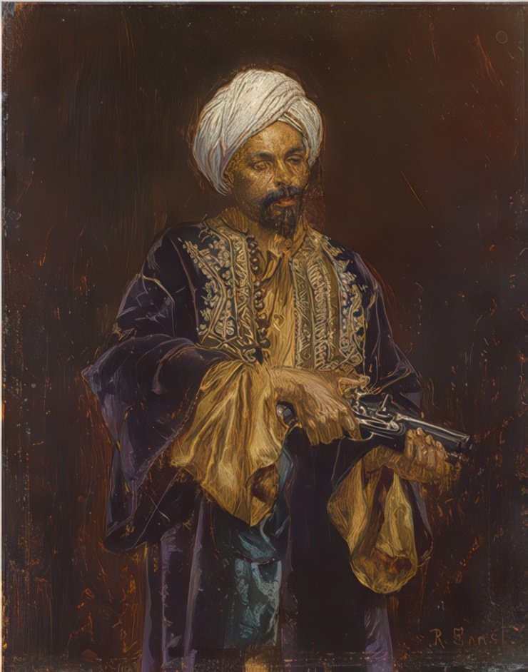 Romualdo Locatelli rudolf ernst the pistol A4 Photo Print