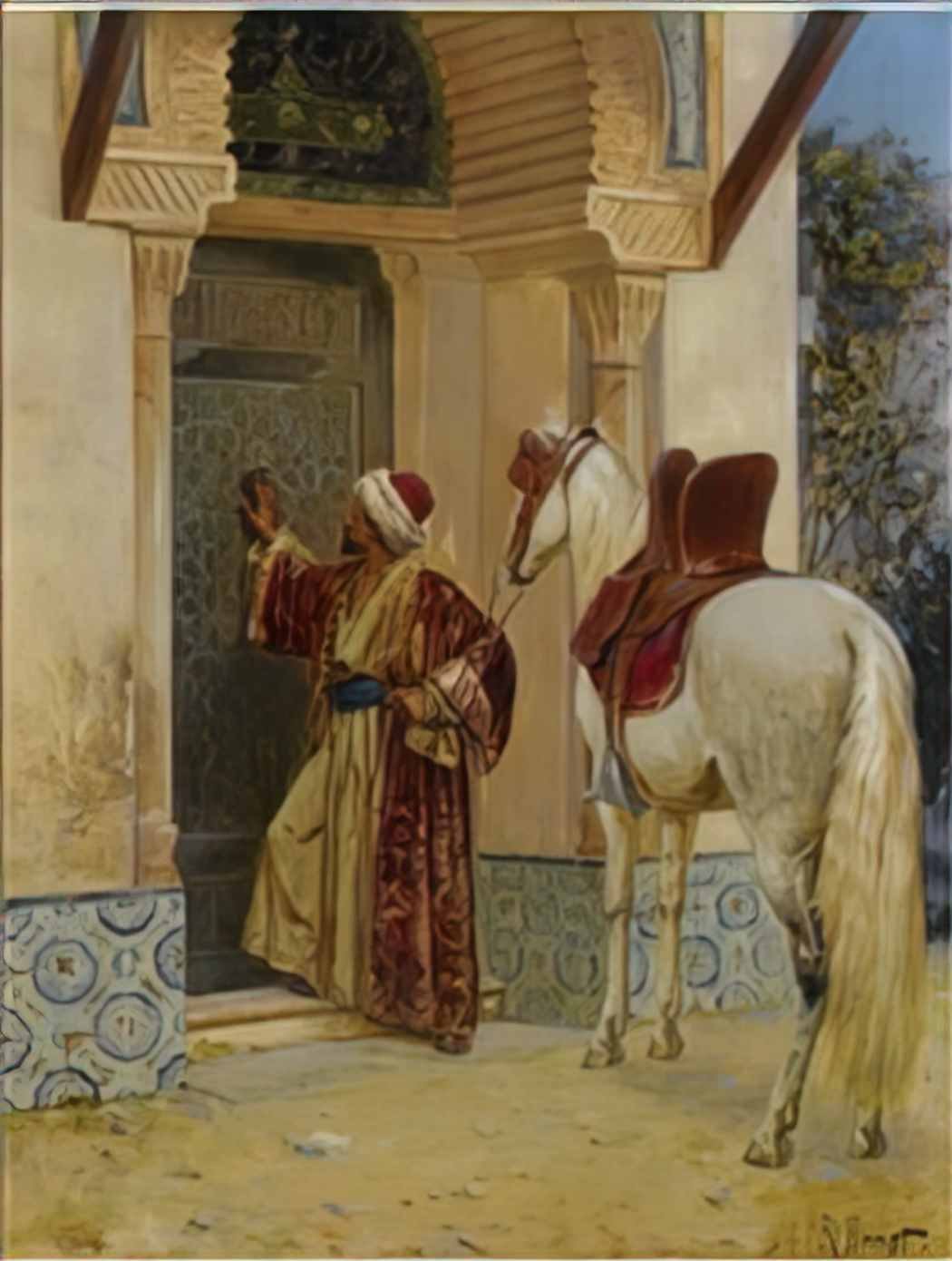 Romualdo Locatelli rudolf ernst the visit Art A4 Photo Print
