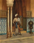 Romualdo Locatelli the palace guard by rudolf ernst Art A4 Photo Print