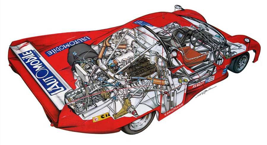 Rondeau M379C 1981 cutaway A4 Photo Print