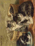 Ronner Knip Henriette 1821 1909 Four Kittens A4 Photo Print