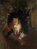 Ronner Knip Henriette 1821 1909 Snug cats A4 Photo Print