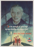 Roosevelt Memorial Victory American World War II Advert Poster