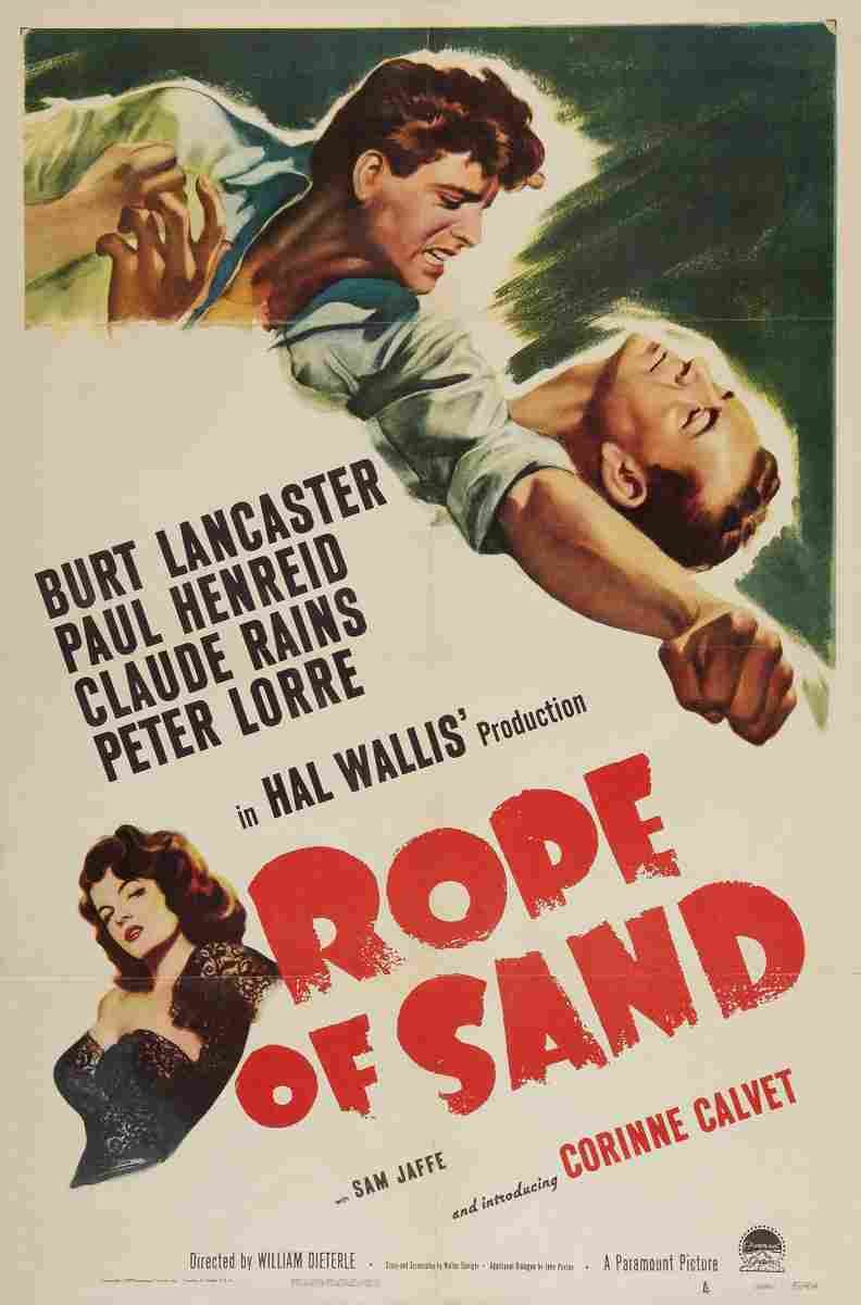 Rope of Sand 01  film star poster A4 Photo Print