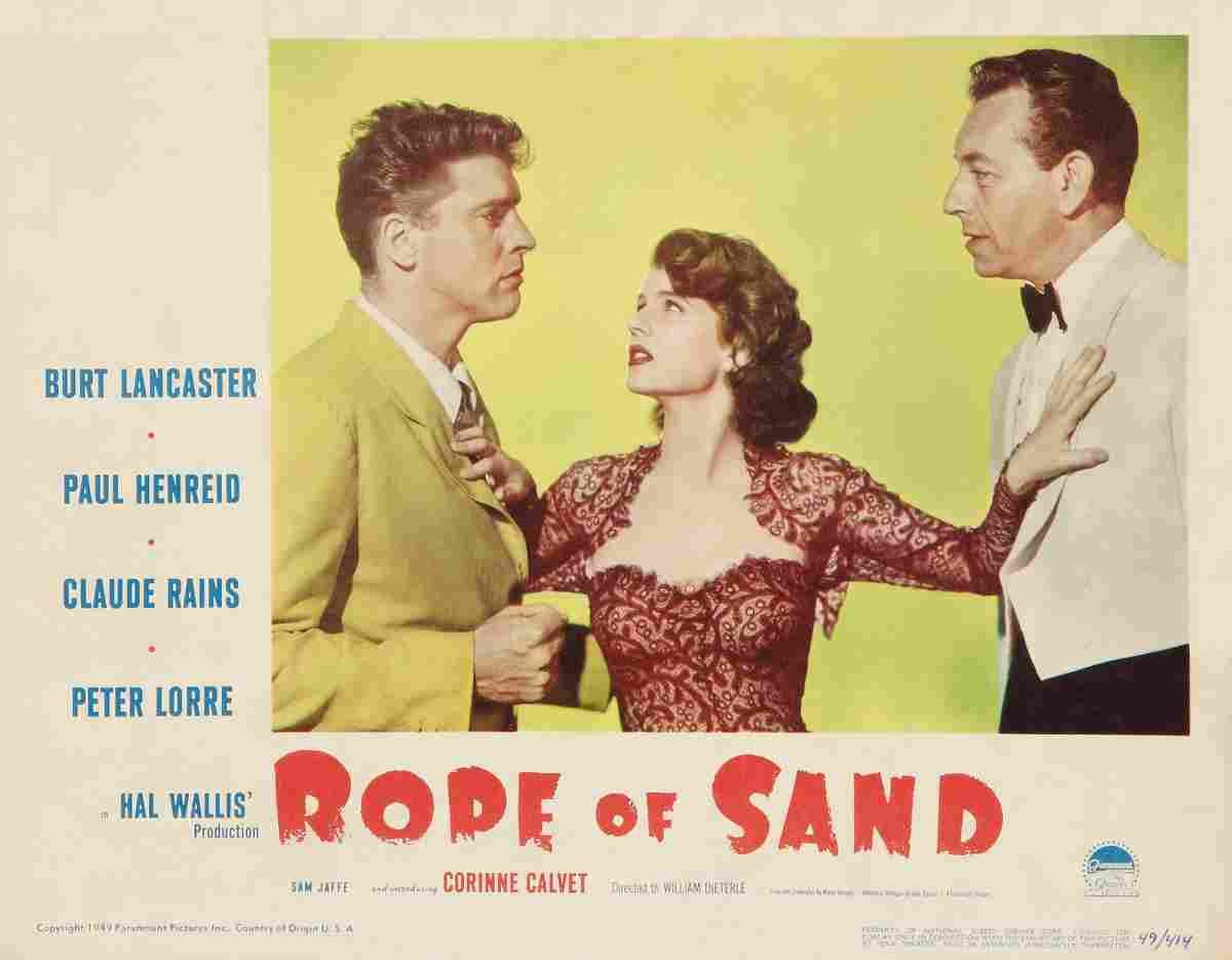 Rope of Sand 04  film star poster A4 Photo Print