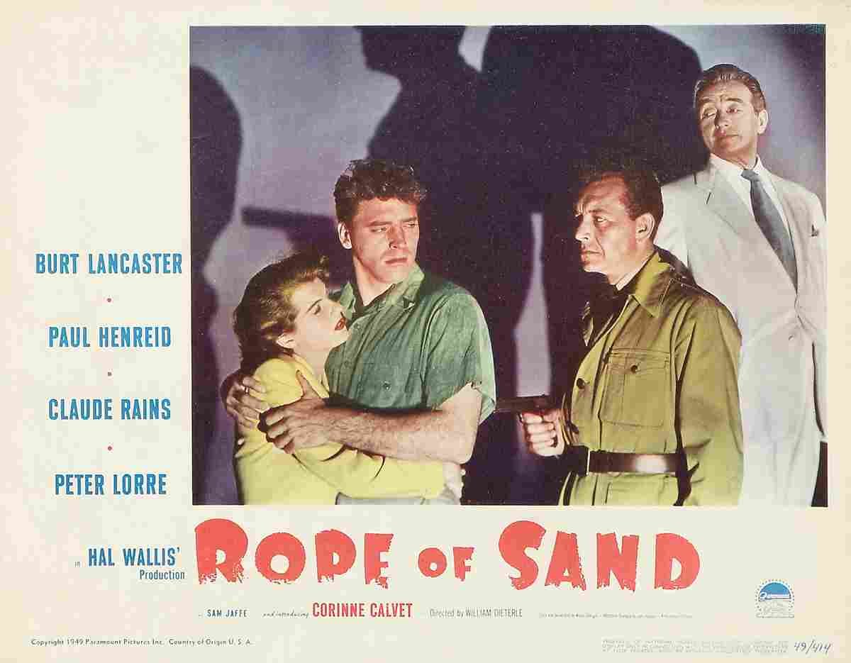 Rope of Sand 05  film star poster A4 Photo Print