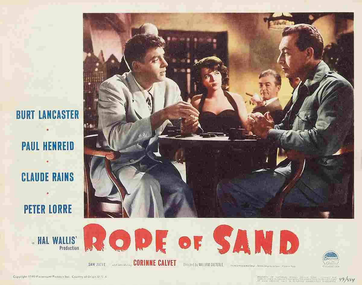 Rope of Sand 06  film star poster A4 Photo Print