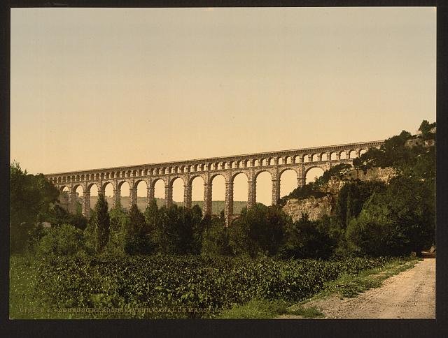 Roquefavour Aqueduct Marseilles Canal Orange Provence Vintage A4 Photo Print