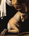 Rosary Madonna detail Caravaggio A4 Photo Print