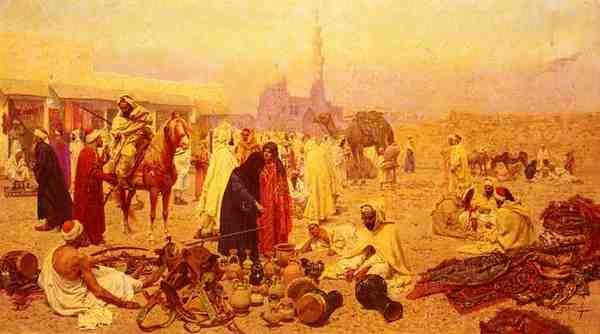 Rosati Giulo An Arabian Market 5 A4 Photo Print