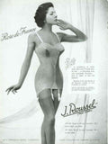 Rose France Lingerie 1950s Vintage Retro Advert Poster