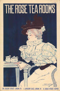 Rose Tea Rooms Vintage Retro Advert Poster